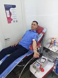 „Descindere” a jandarmilor la Centrul de Transfuzie Sanguină Giurgiu... într-un scop nobil