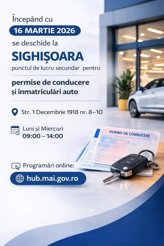 Veste bună pentru locuitorii din Sighișoara și împrejurimi!