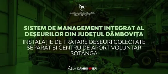 Sistem modern de gestionare a deșeurilor în Dâmbovița