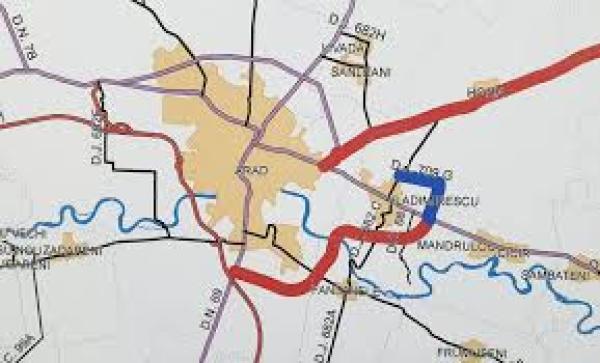 Aradul, primul municipiu reședință de județ, cu un inel de centură complet