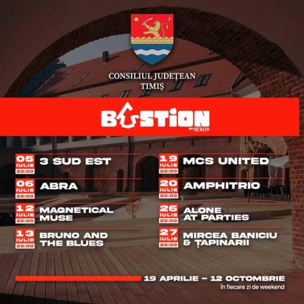 Surprize noi și weekenduri cu muzică live, la BastionByMerlin, &icirc;n Timișoara