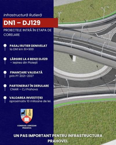 DJ 129 din Prahova va fi extins la 4 benzi