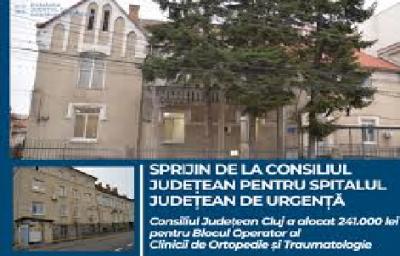 Sprijin de la Consiliul Județean pentru Spitalul Județean de Urgență