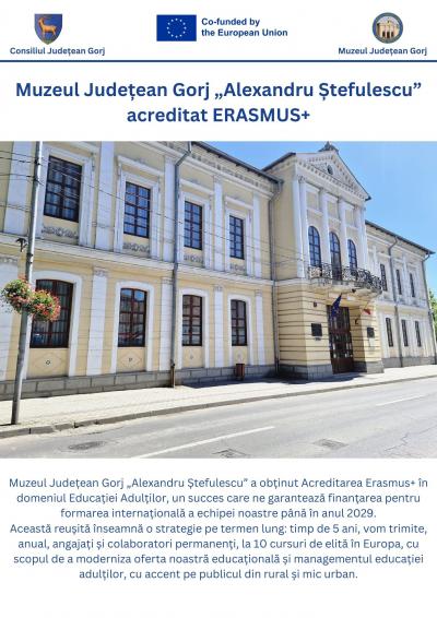 Muzeul Județean Gorj, pe harta excelenței europene!