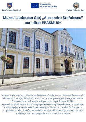 Muzeul Județean Gorj, pe harta excelenței europene!