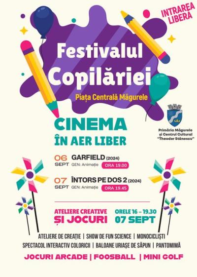 A început Festivalul Copilăriei în orașul Măgurele, din Ilfov