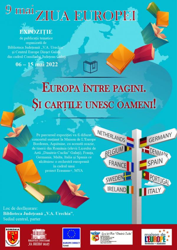 &bdquo;Europa &icirc;ntre pagini. Și cărțile unesc oameni!&rdquo; - expoziție de publicații tematice