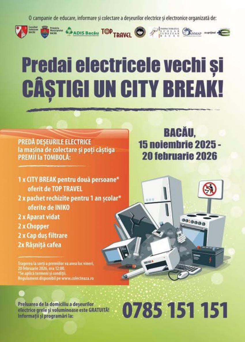 Reciclezi responsabil, protejezi mediul și poți pleca într-o vacanță!