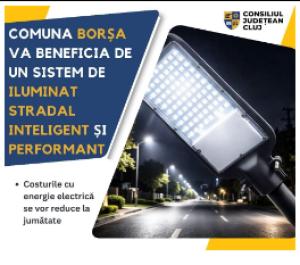 Borșa va beneficia de un sistem de iluminat stradal inteligent și performant
