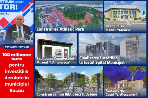 Municipiul Bacău, fonduri consistente pentru dezvoltare în trei domenii cu impact social