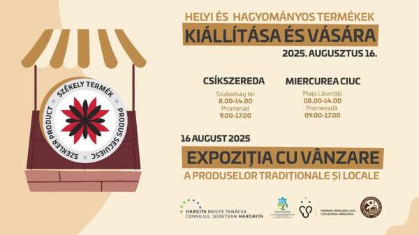 T&acirc;rgul lunar al produselor locale și tradiționale &icirc;n Miercurea Ciuc