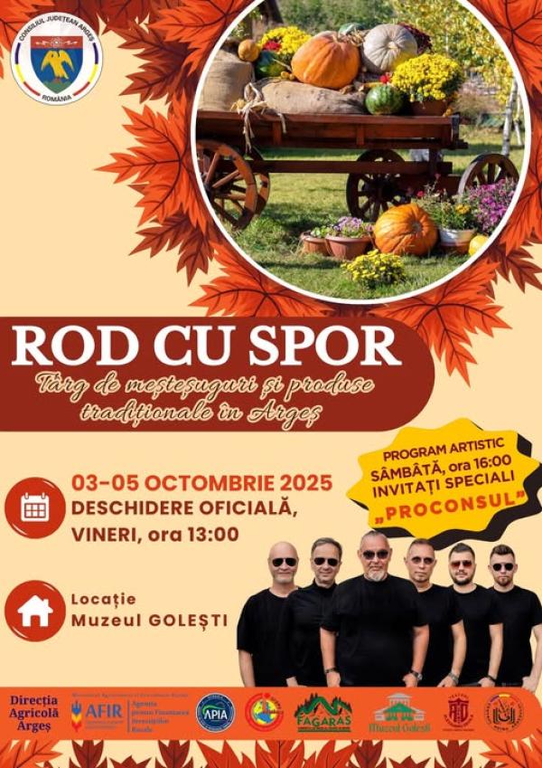 T&Acirc;RGUL DE MEȘTEȘUGURI ȘI PRODUSE TRADIȚIONALE, ediția a IV-a la Muzeul Golești!