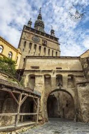 Turnul cu Ceas din Sighișoara în reparații