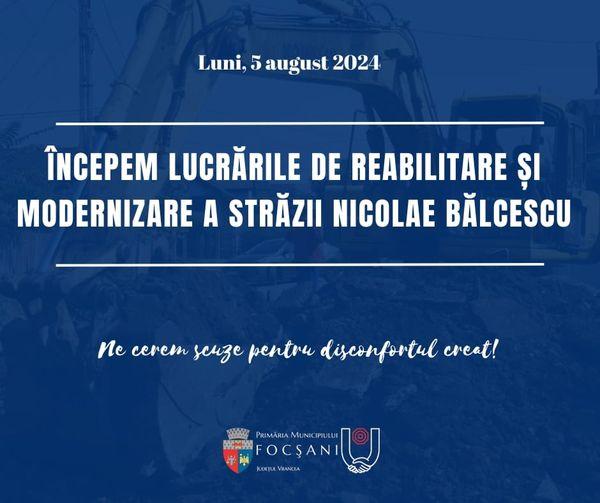 Lucrări de reabilitare străzi în Focșani, prin PNI &quot;Anghel Saligny&quot;