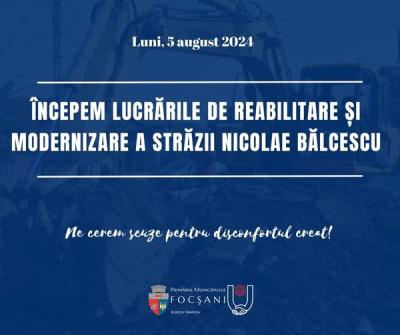 Lucrări de reabilitare străzi în Focșani, prin PNI &quot;Anghel Saligny&quot;