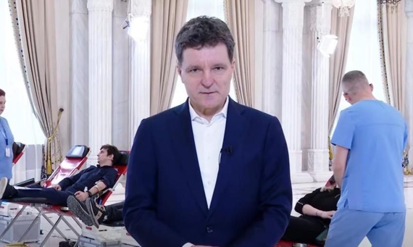 Acțiune de donare de sânge la Palatul Cotroceni. Nicușor Dan: „Donarea salvează vieți”