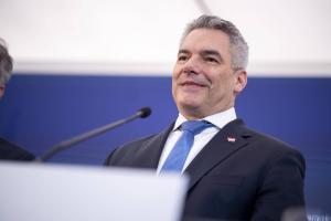 Cancelarul Nehammer a fost primit la Palatul Cotroceni
