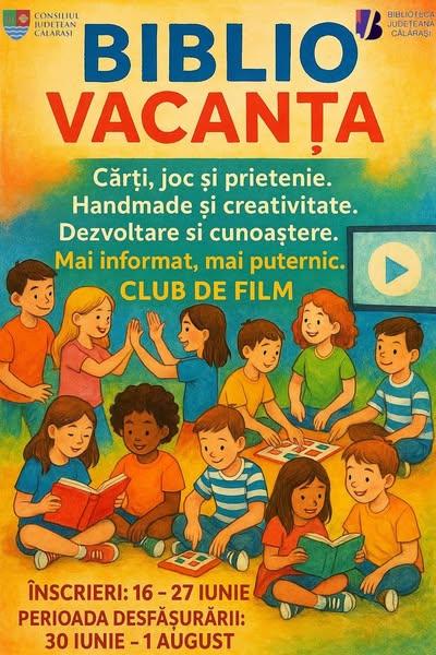 VACANȚĂ ACTIVĂ, CREATIVĂ ȘI EDUCATIVĂ , în Călărași