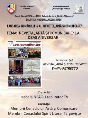 Revista „Artă și Comunicare”, ediție aniversară în Ploiești