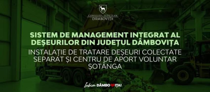Sistem modern de gestionare a deșeurilor în Dâmbovița