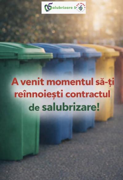 A venit momentul să-ți re&icirc;nnoiești contractul de salubrizare!