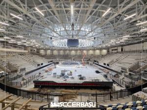 La Sala Polivalentă din  Tulcea  se lucrează intens