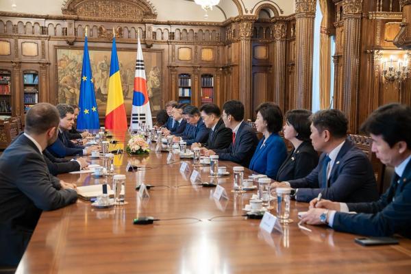 Președintele Rom&acirc;niei l-a primit la Palatul Cotroceni pe președintele Adunării Naționale a Republicii Coreea