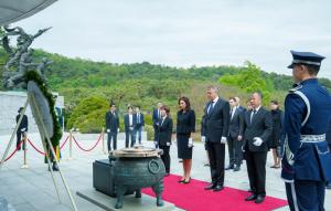 Vizită prezidențială în Coreea de Sud. Președintele Klaus Iohannis a participat la o ceremonie la Seul